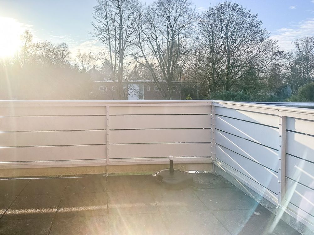 Balkon Gartenseite