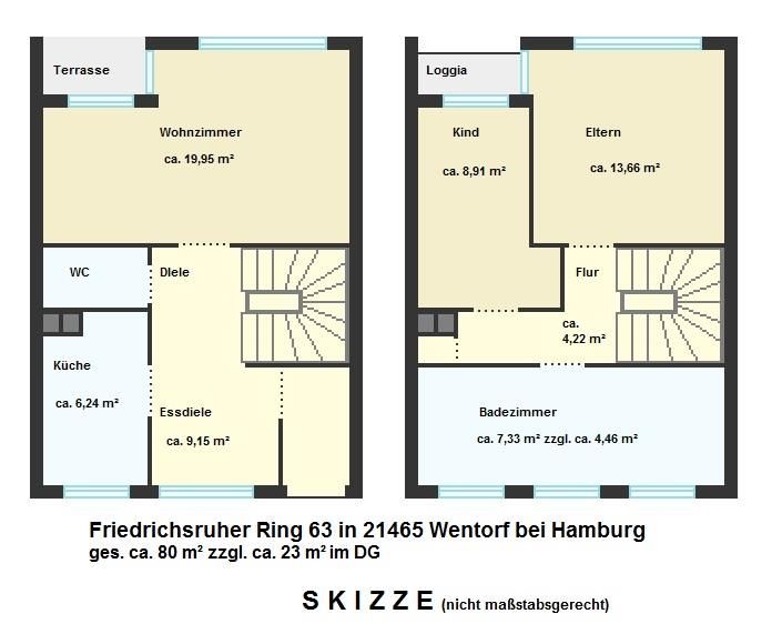Skizze EG und OG